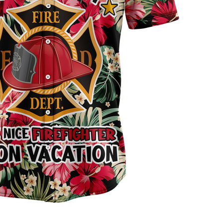 Firefighter On Vacation TG5713 Hawaiian Shirt