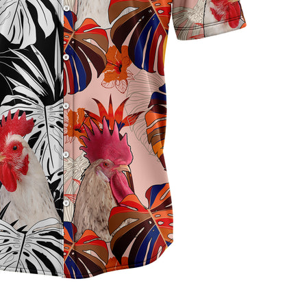 Chicken Floral T1307 Hawaiian Shirt