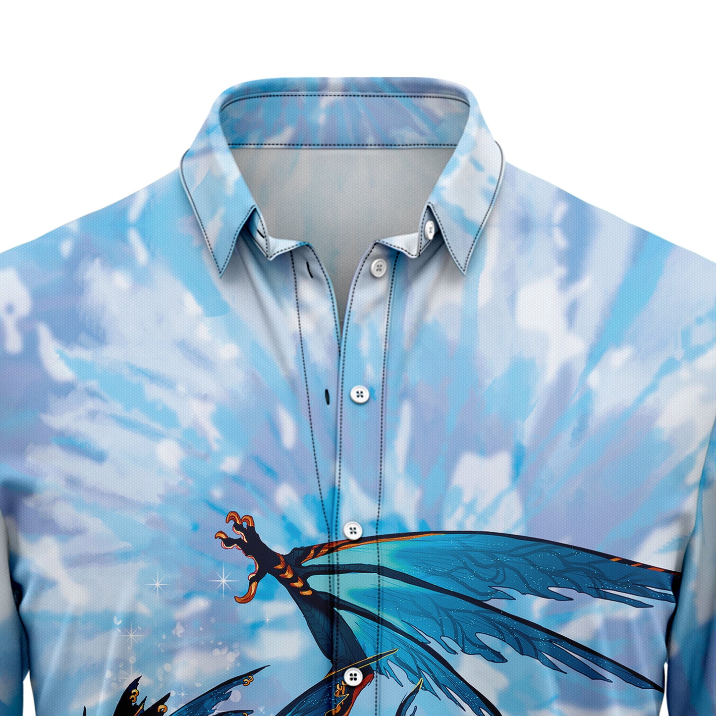 Dragon Tie Dye H97325 Hawaiian Shirt