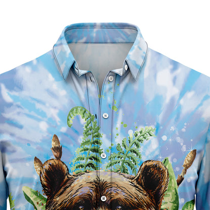 Bear Tie Dye H97023 Hawaiian Shirt