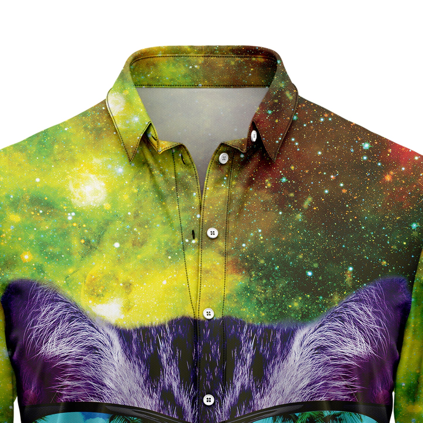 Cat Galaxy T1307 Hawaiian Shirt
