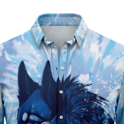 Wolf Tie Dye H77078 Hawaiian Shirt