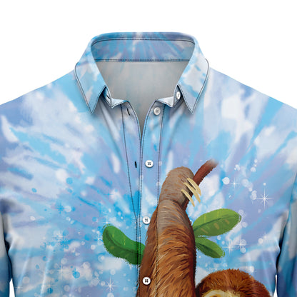 Sloth Tie Dye H97024 Hawaiian Shirt