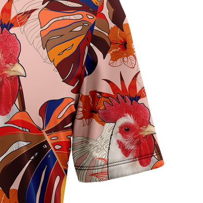 Chicken Floral T1307 Hawaiian Shirt