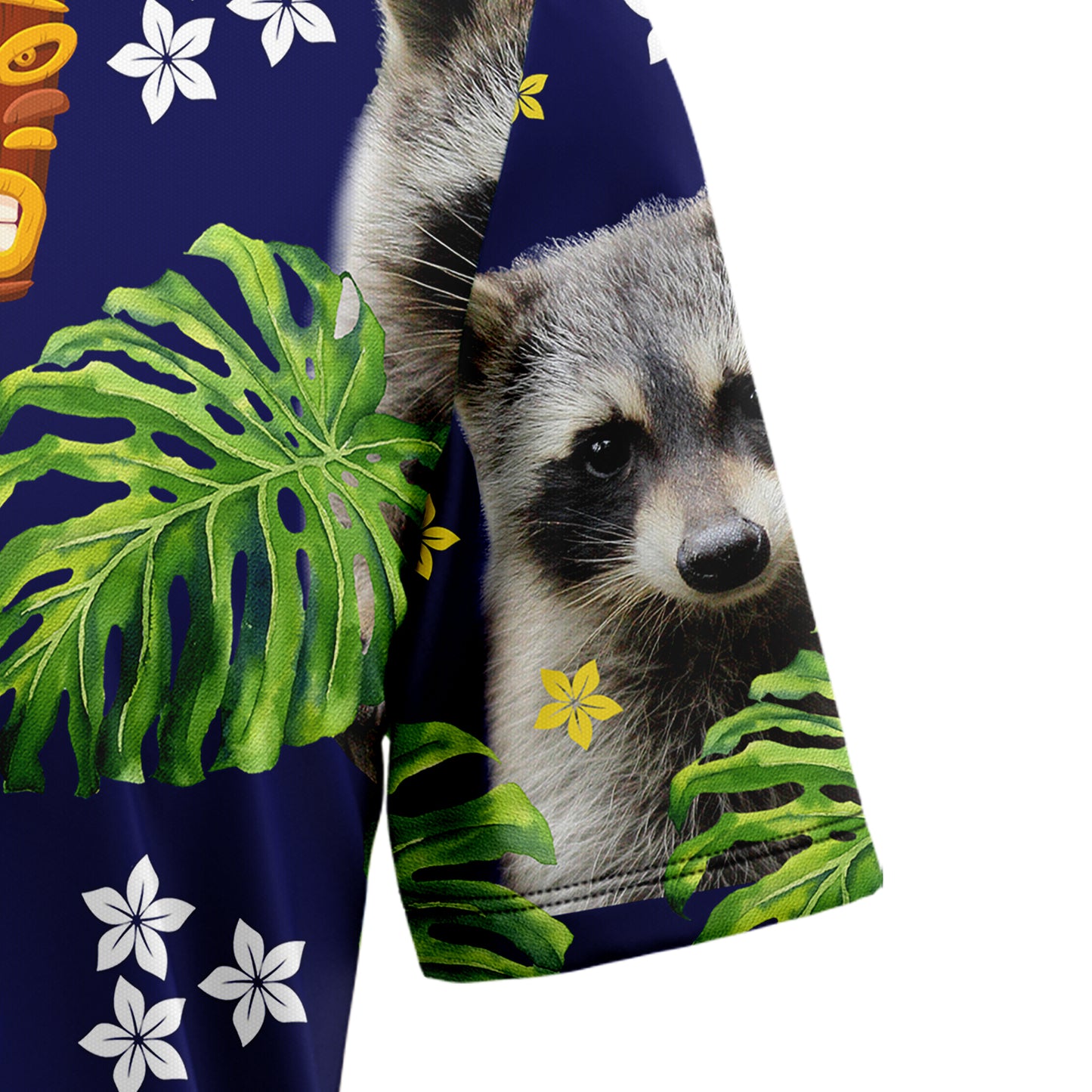 Raccoon Native Tropical T1307 Hawaiian Shirt