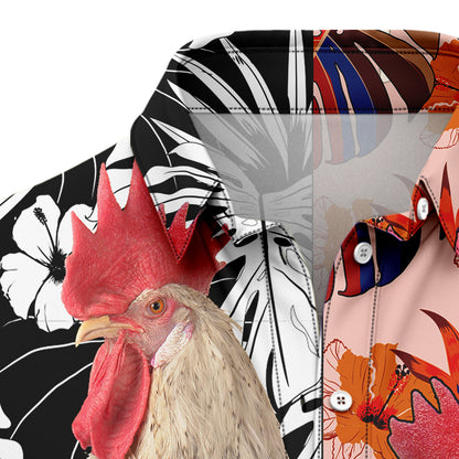 Chicken Floral T1307 Hawaiian Shirt