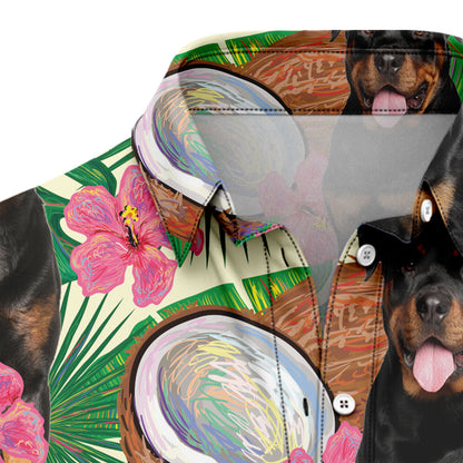 Rottweiler Tropical Coconut G5729 Hawaiian Shirt