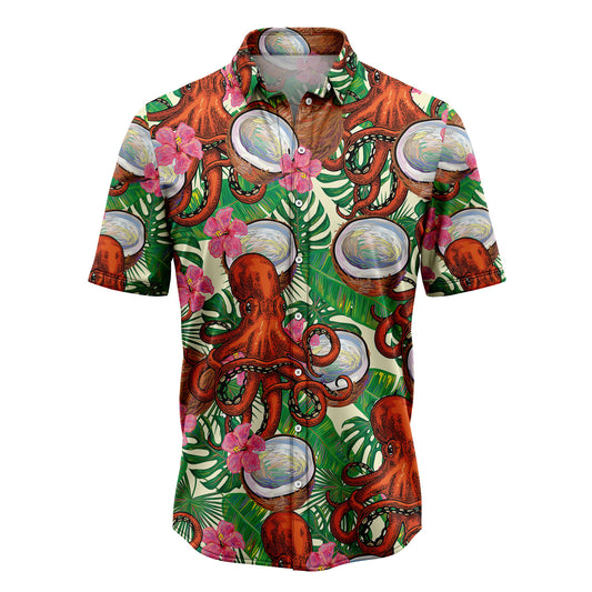 Octopus Tropical Coconut G5729 Hawaiian Shirt