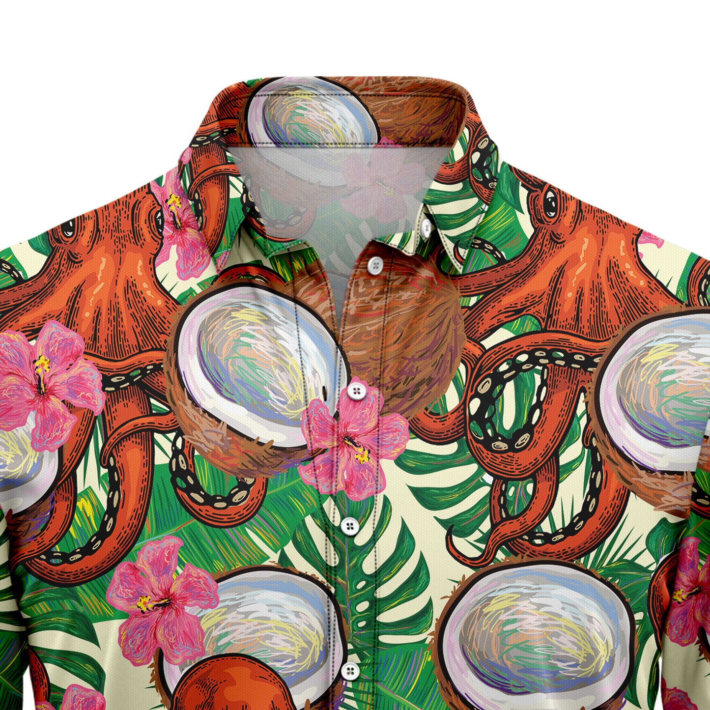 Octopus Tropical Coconut G5729 Hawaiian Shirt