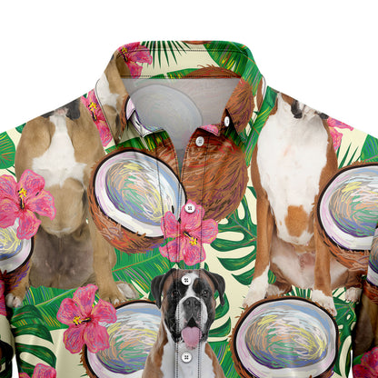 Boxer Tropical Coconut G5729 Hawaiian Shirt