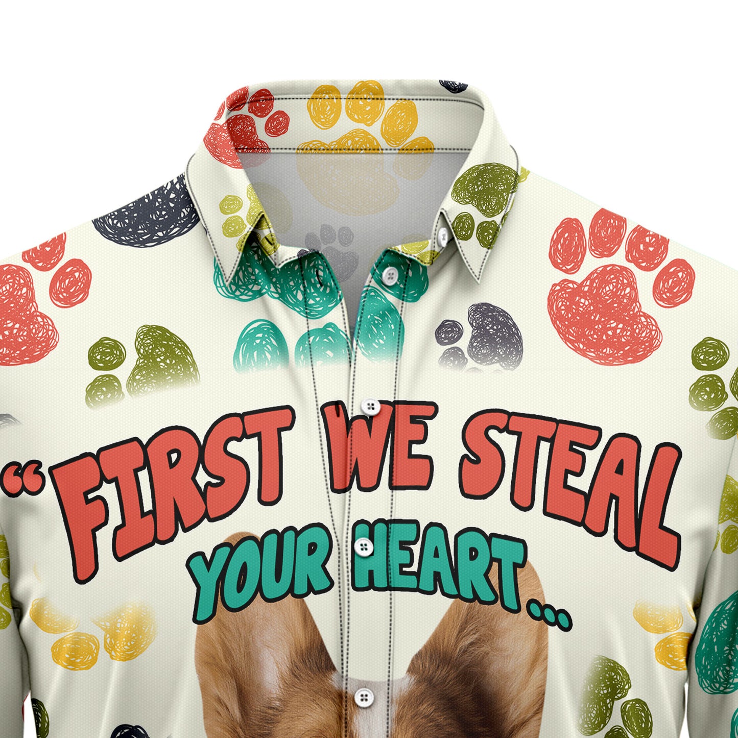 Cardigan Welsh Corgi Steal Your Heart H28812 Hawaiian Shirt