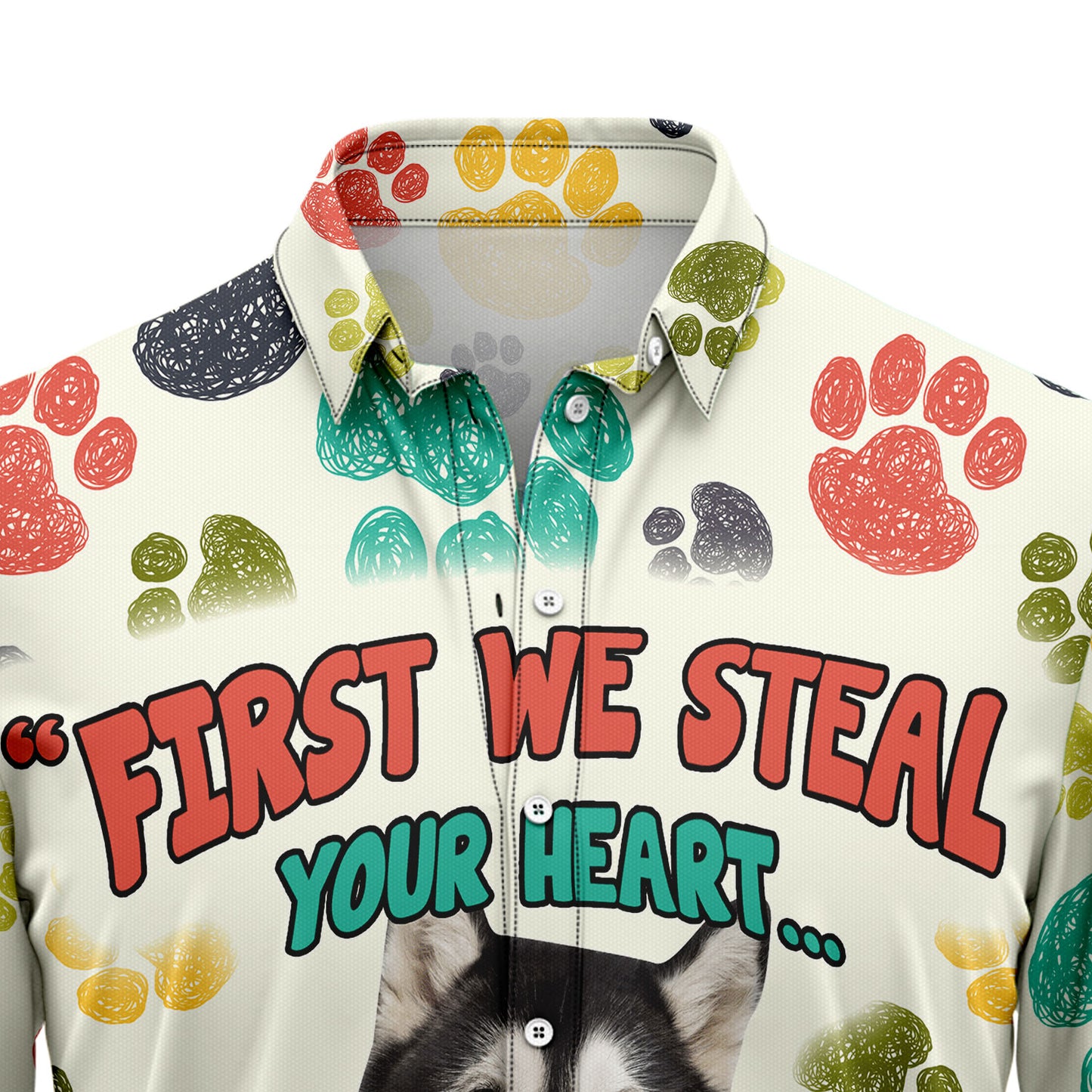 Alaskan Malamute Steal Your Heart H28811 Hawaiian Shirt