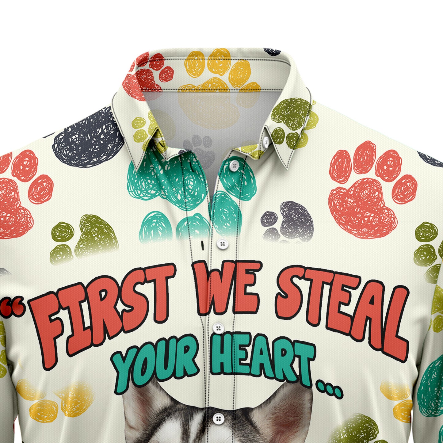 Siberian Husky Steal Your Heart H28810 Hawaiian Shirt