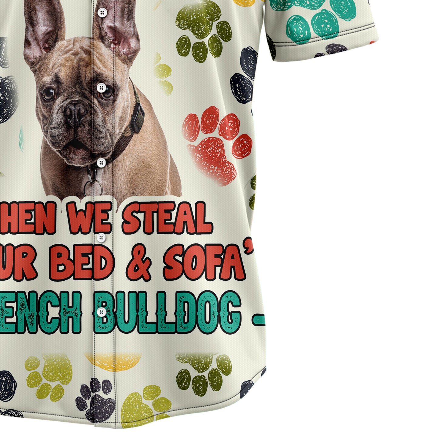 French Bulldog Steal Your Heart H28809 Hawaiian Shirt