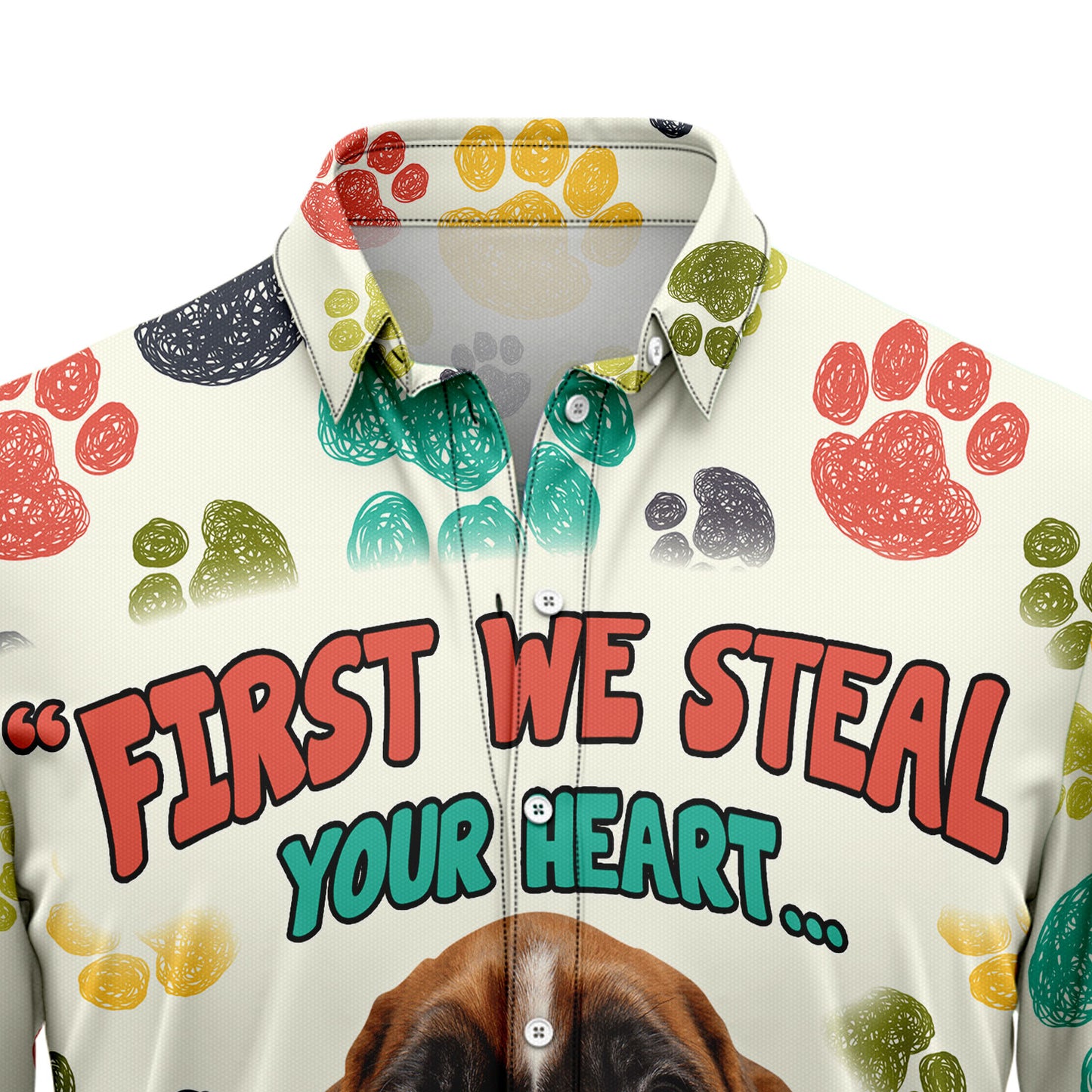 Boxer Steal Your Heart H28808 Hawaiian Shirt