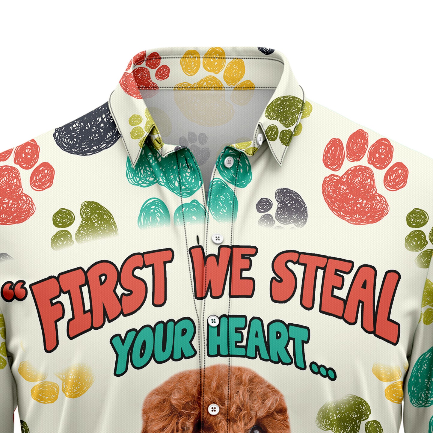 Poodle Steal Your Heart H28807 Hawaiian Shirt