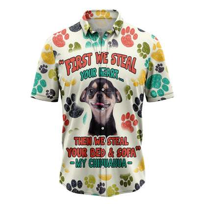 Chihuahua Steal Your Heart H28801 Hawaiian Shirt