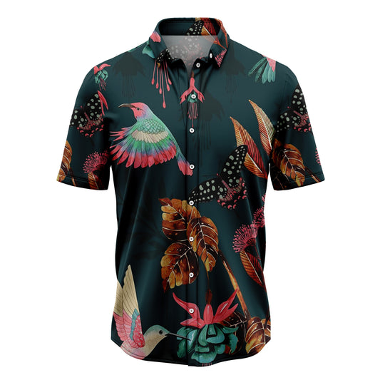 Floral Tropical Hummingbird G5710 Hawaiian Shirt