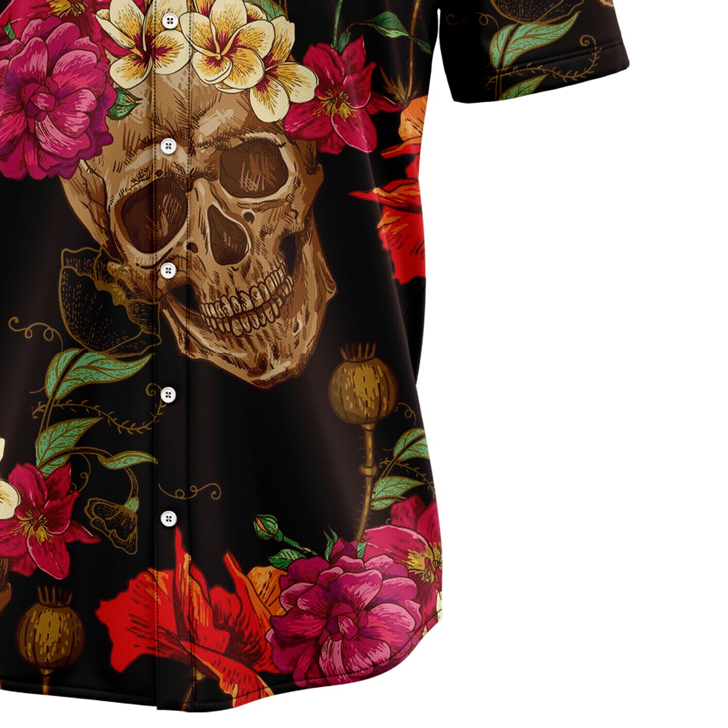 Skull Flower G5710 Hawaiian Shirt