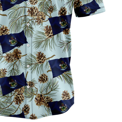 Maine White Pine Cone G5710 Hawaiian Shirt