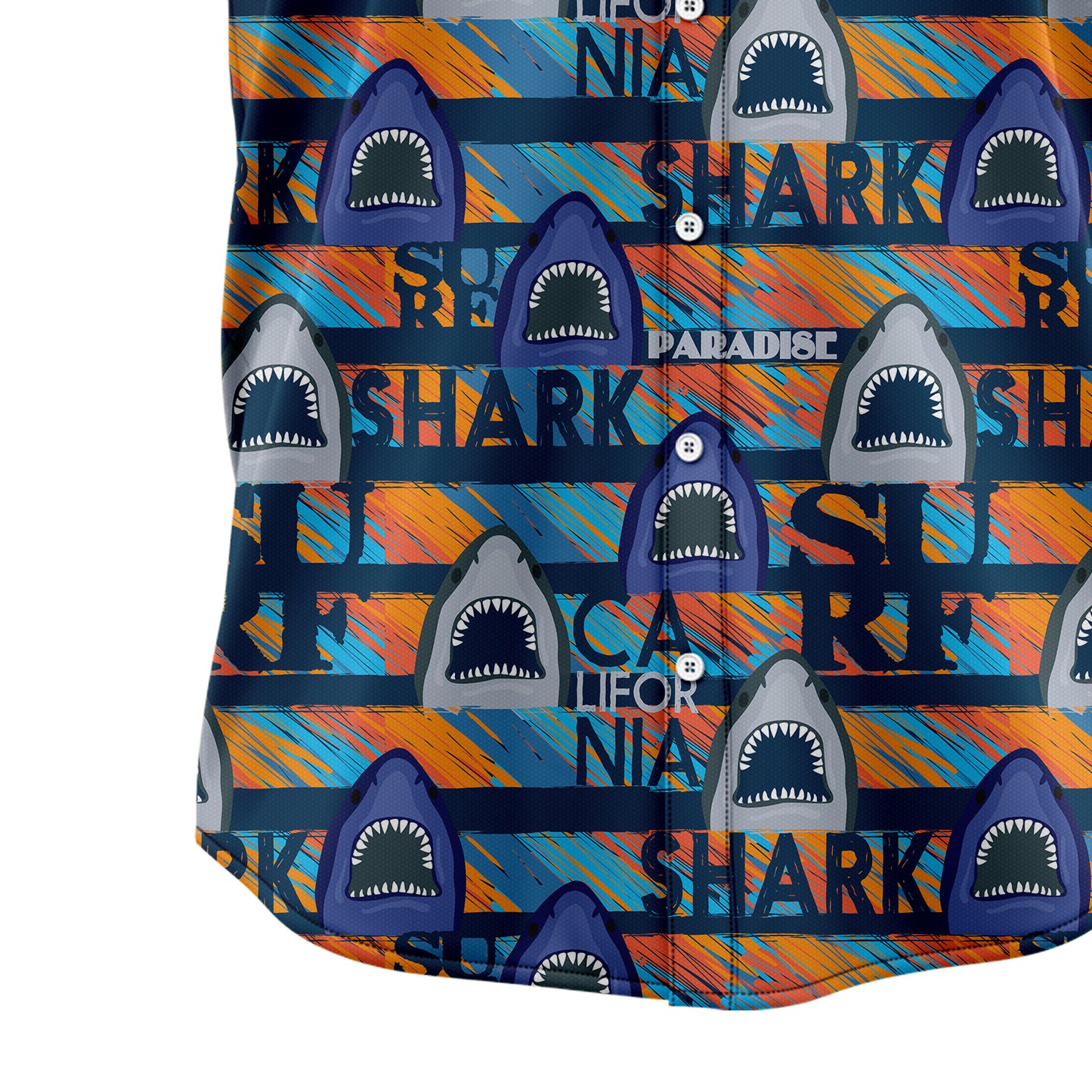 Shark Paradise T1007 Hawaiian Shirt