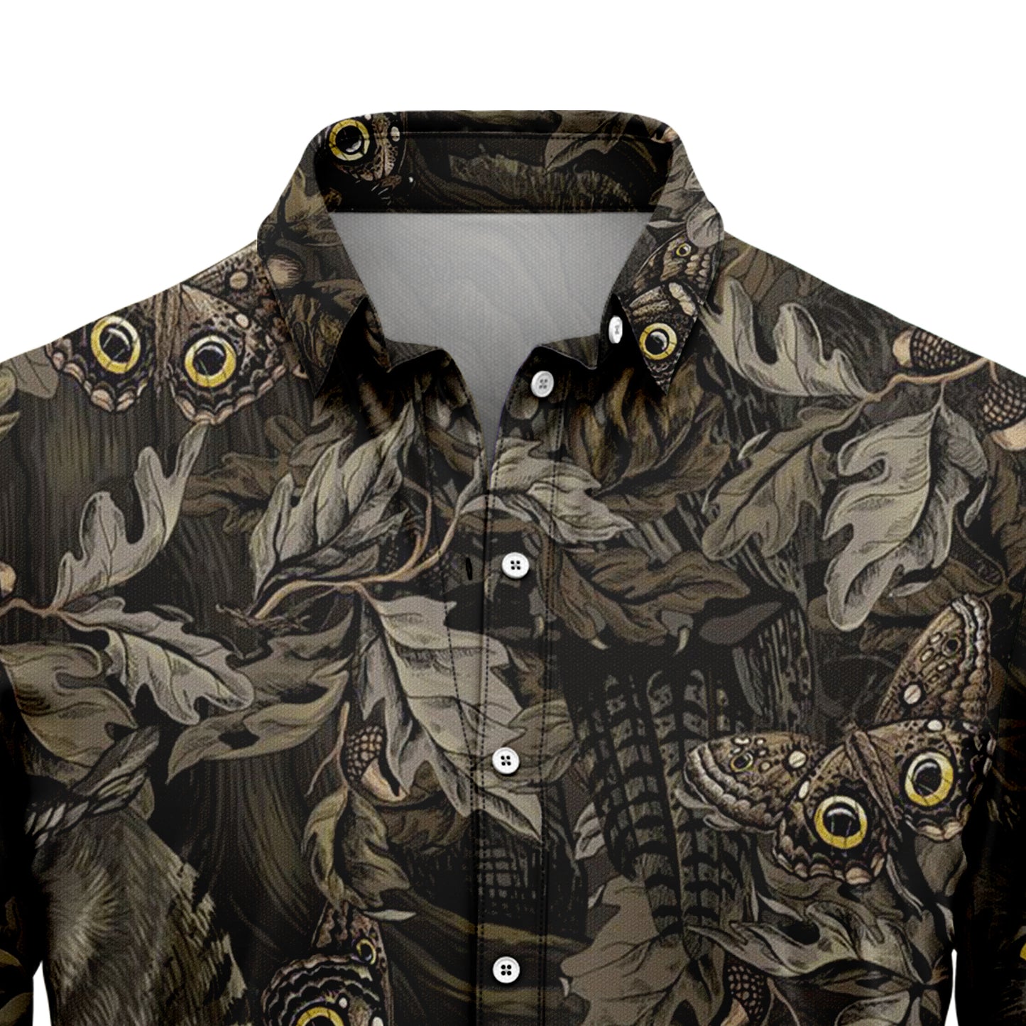 Camouflage Owl Butterfly G5710 Hawaiian Shirt