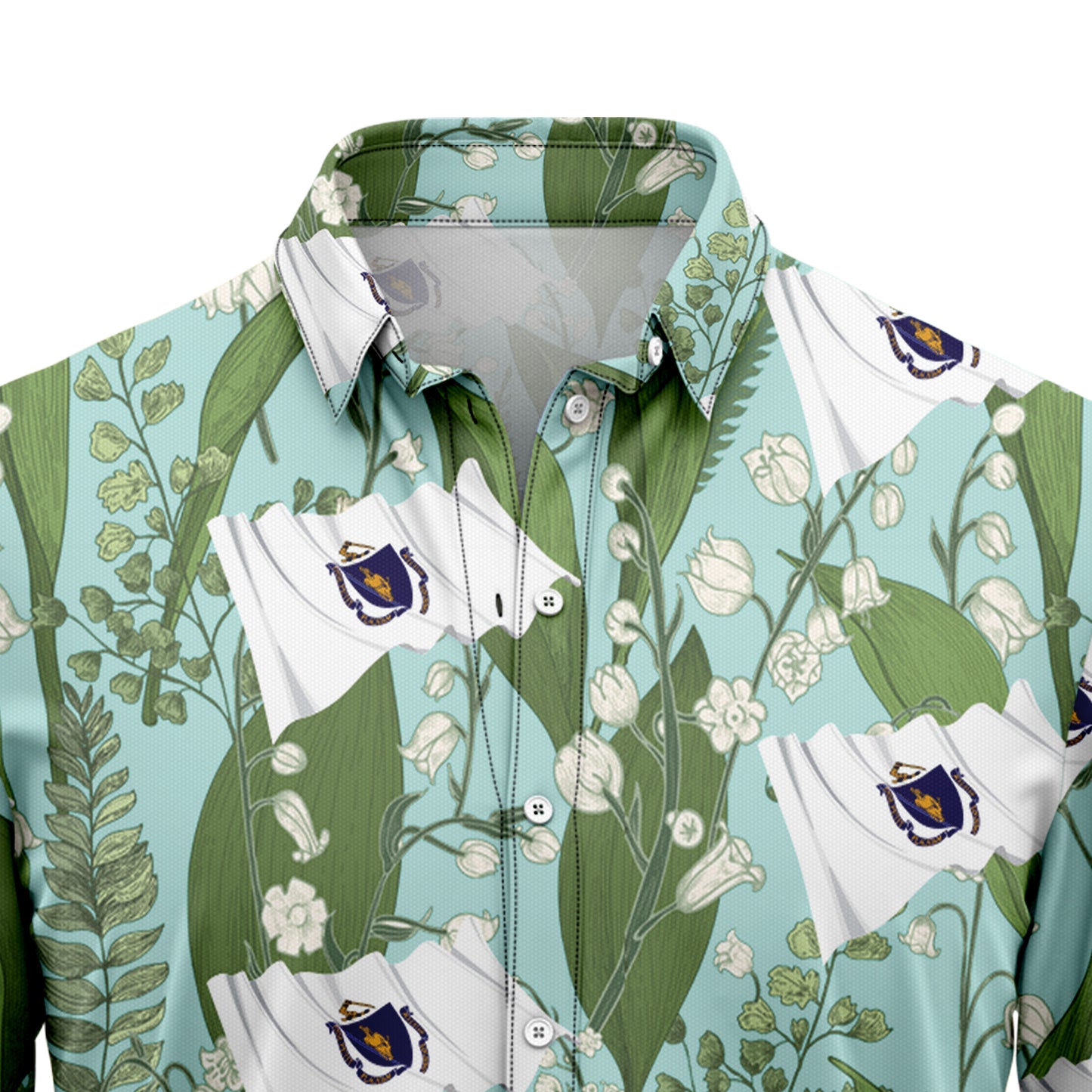 Massachusetts Mayflower G5710 Hawaiian Shirt