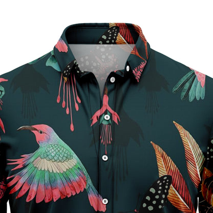 Floral Tropical Hummingbird G5710 Hawaiian Shirt