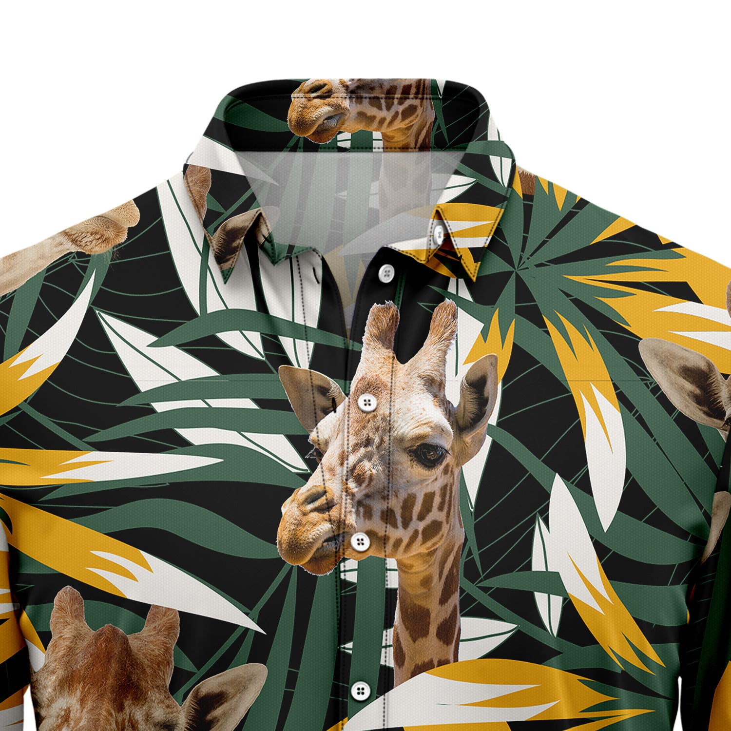 Giraffe Tropical Leaves T1007 Hawaiian Shirt – PERSONALIZEDWITCH