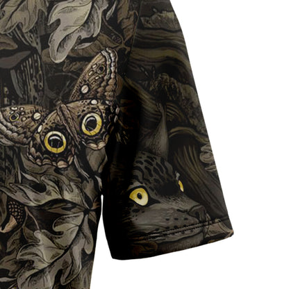 Camouflage Owl Butterfly G5710 Hawaiian Shirt