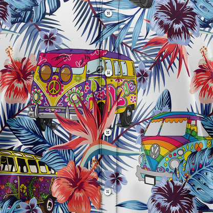 Hippie Bus Tropical G5710 Hawaiian Shirt