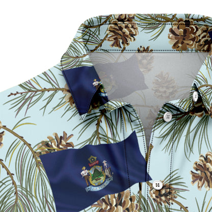 Maine White Pine Cone G5710 Hawaiian Shirt