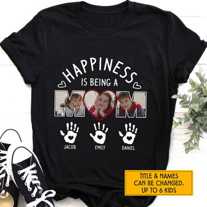 Happiness is being a MOM Personalized Tshirt