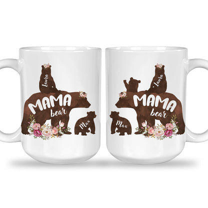 Custom Name Mama Bear Personalized Mug