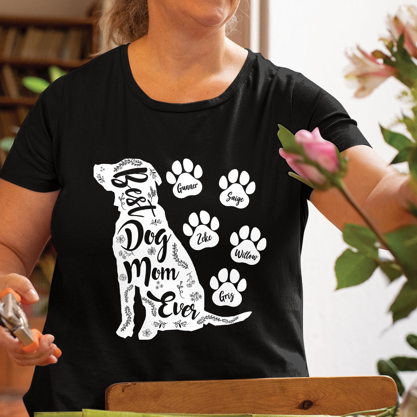 Best Dog Mom Ever Personalized Dog Mom Tshirts