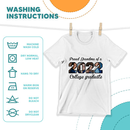 Proud Mom of 2022 Graduate Custom Image Tshirt