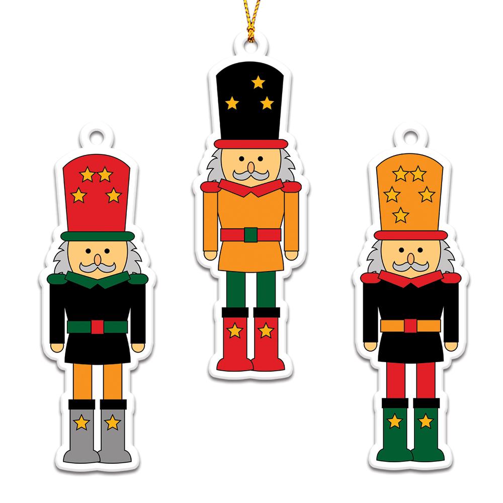 Christmas Nutcrackers Personalizedwitch Christmas Ornaments Set