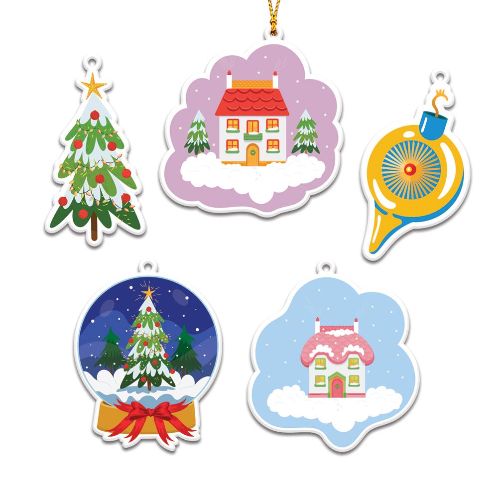 Dreamy House Decoration Personalizedwitch Christmas Ornaments Set