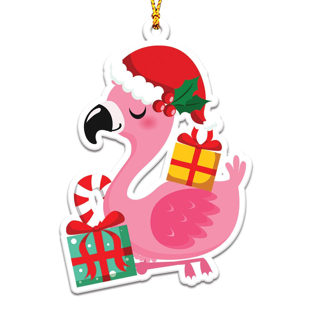 Flamingo Christmas Personalizedwitch Christmas Ornaments Set