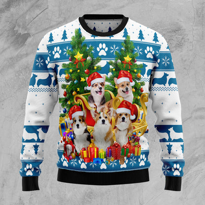 Pembroke Welsh Corgi Greeting TG51027 Ugly Christmas Sweater