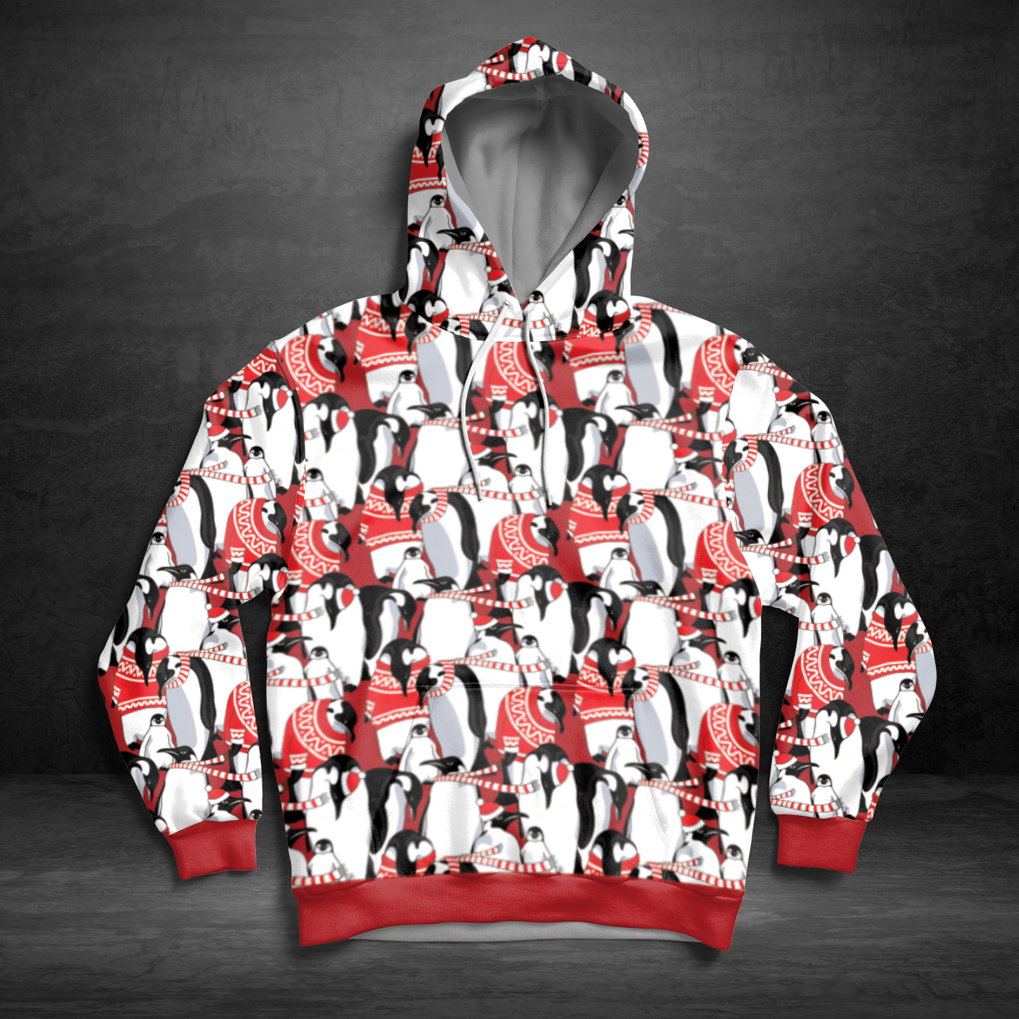 Penguin Love Christmas TG5121 unisex womens & mens, couples matching, friends, penguin lover, funny family sublimation 3D hoodie christmas holiday gifts (plus size available)