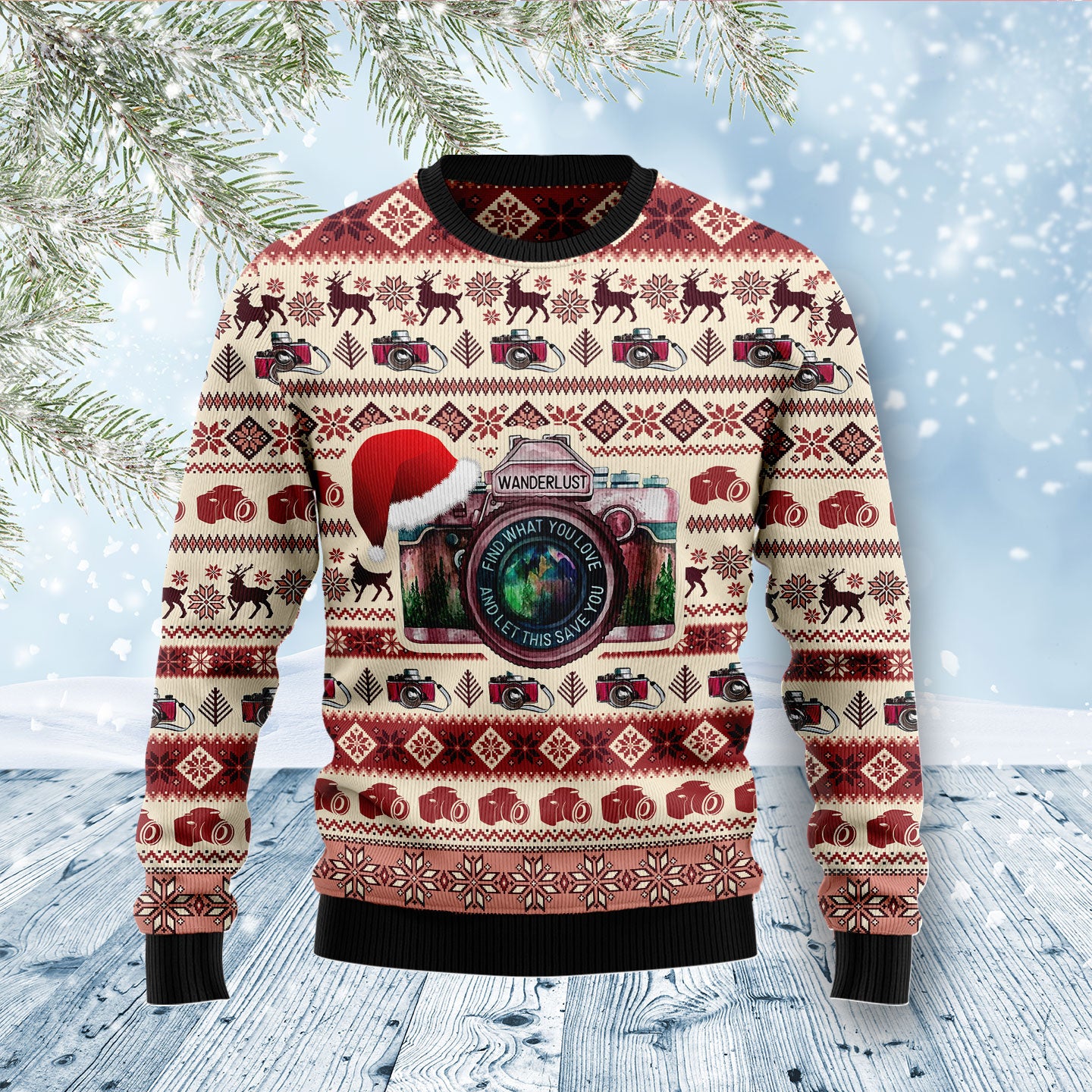 Photograph Save You D1011 Ugly Christmas Sweater