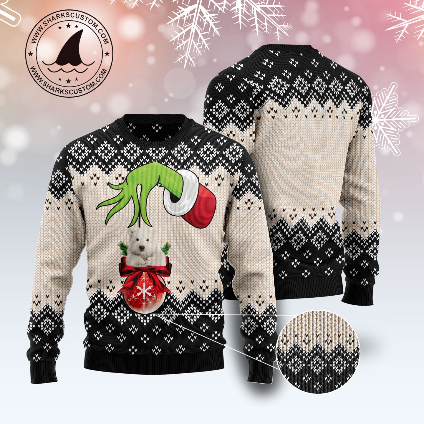 Polar Bear Xmas Ball D1011 Ugly Christmas Sweater