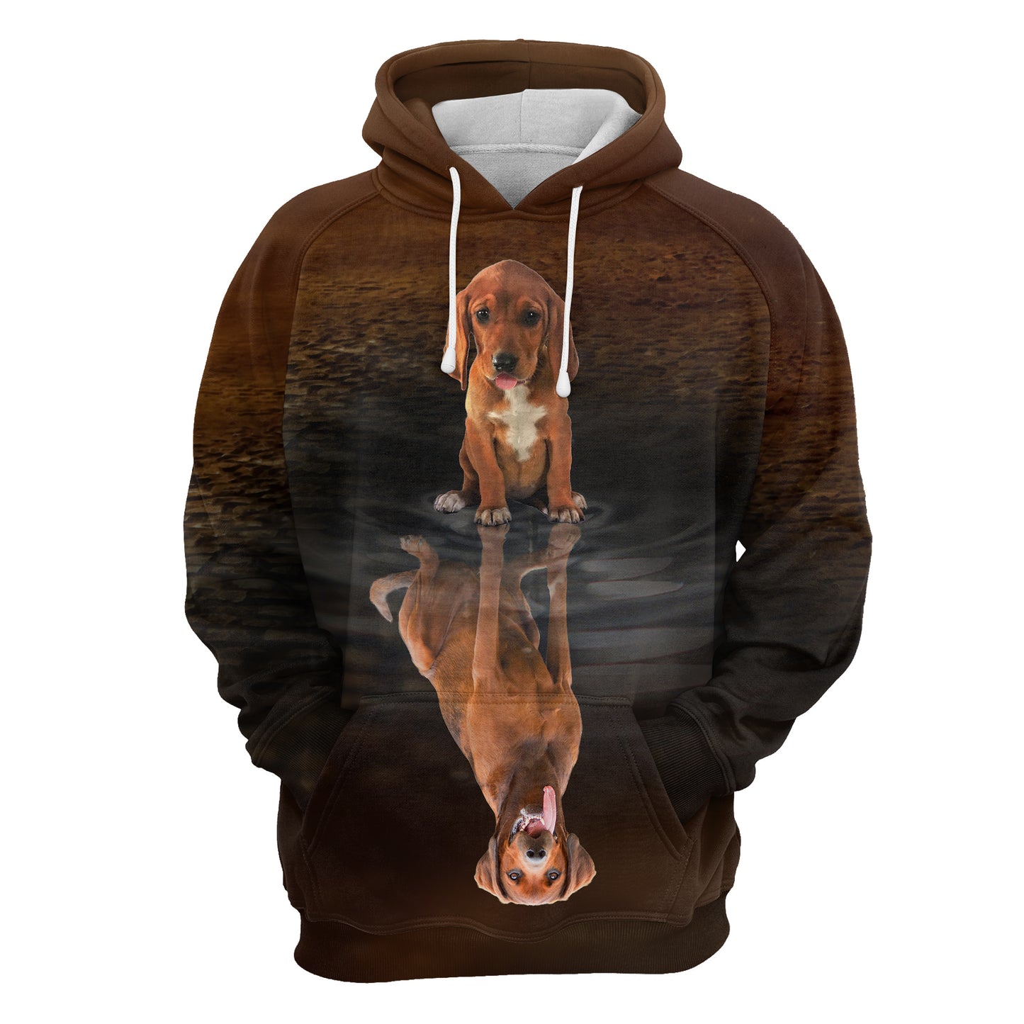 Cute Redbone Coonhound Reflection H22417 - All Over Print Unisex Hoodie