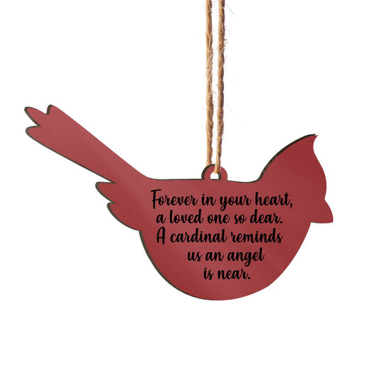 Religious Cardinal Personalizedwitch Christmas Printed Wood Memorial Ornament