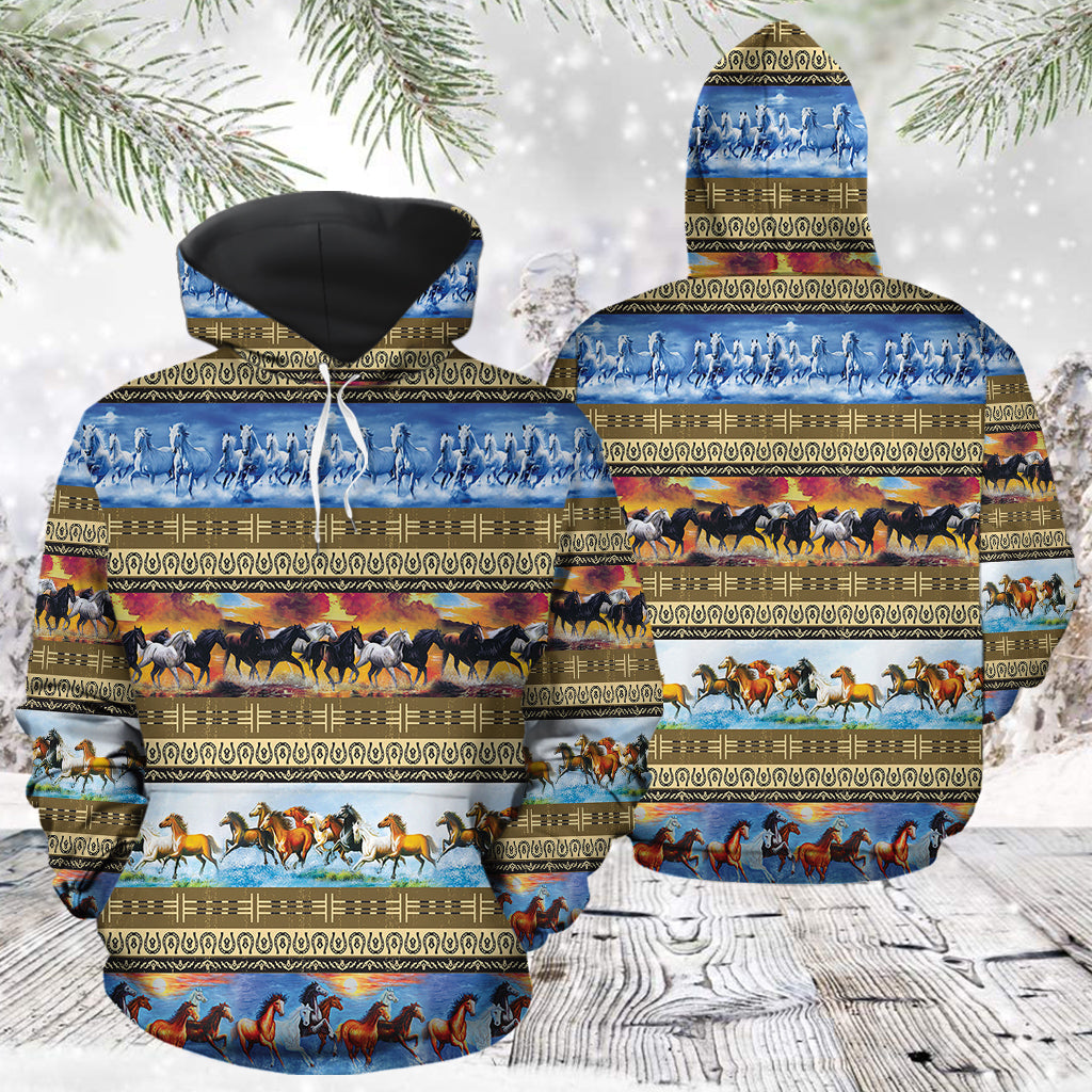 Riding Horse TG51124 unisex womens & mens, couples matching, friends, horse lover, funny family sublimation 3D hoodie christmas holiday gifts (plus size available)