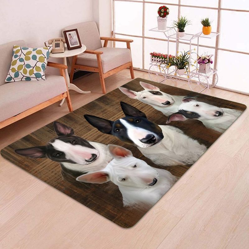 Rustic Bull Terrier - Rectangle Rug