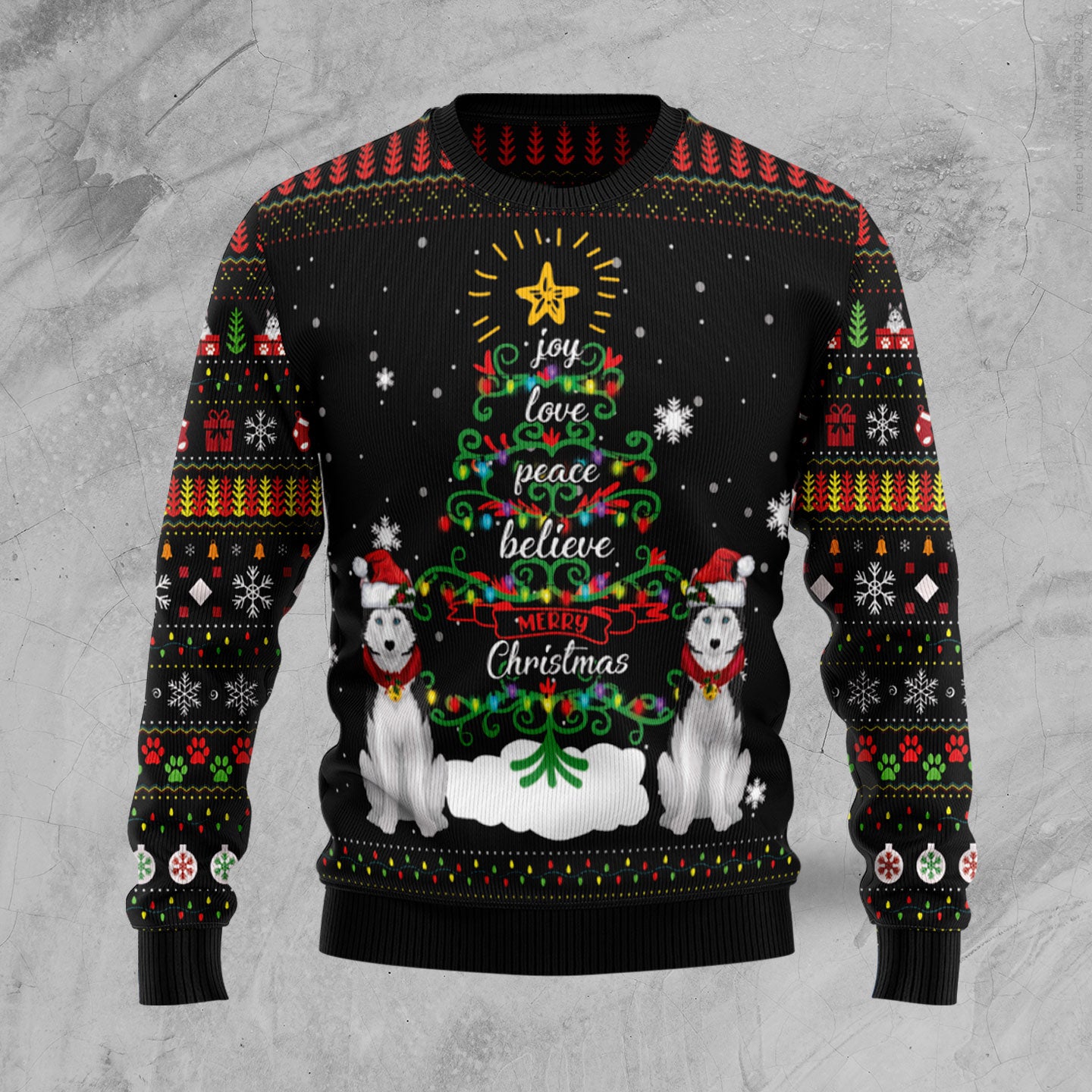 Siberian Husky HZ102117 Ugly Christmas Sweater