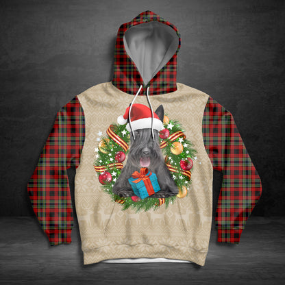 Scottish Terrier Christmas Awesome TY1811 - All Over Print Unisex Hoodie