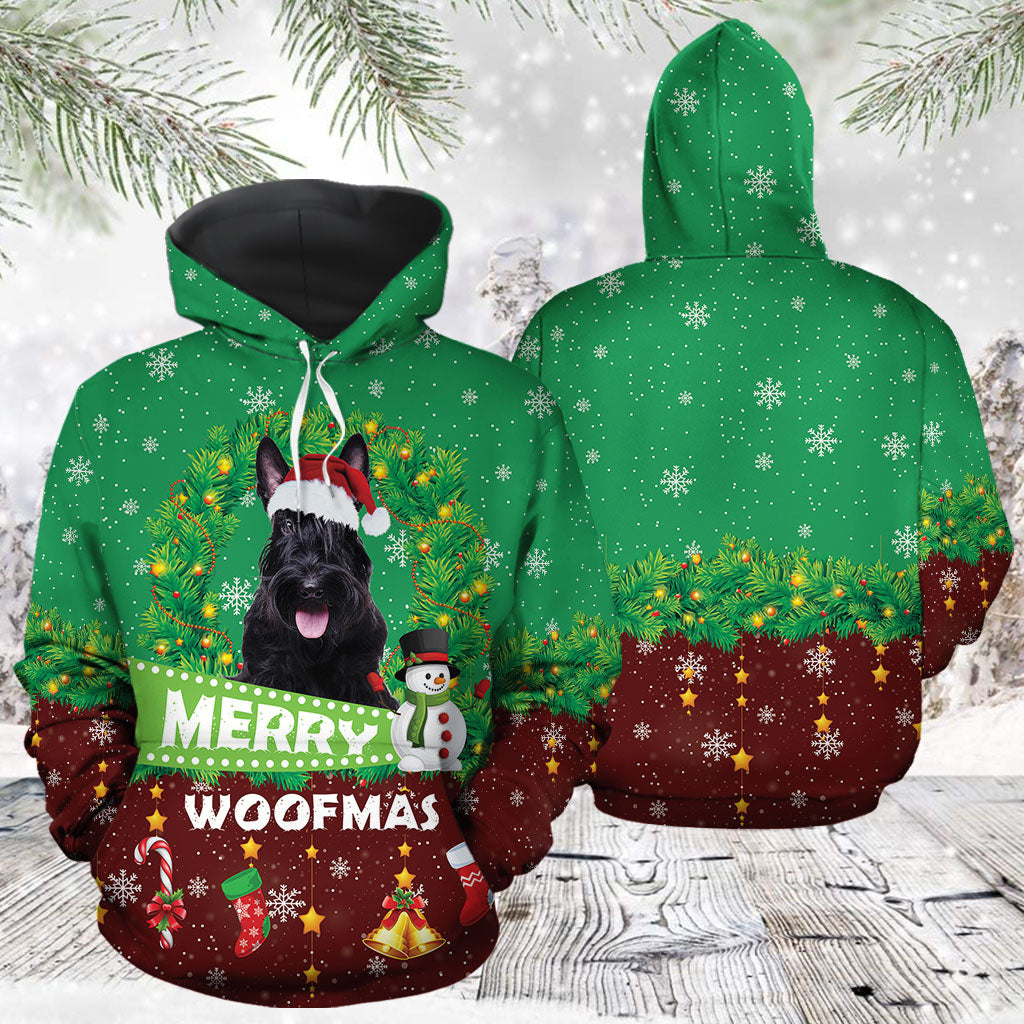 Merry Woofmas Scottish Terrier TG51118 - All Over Print Unisex Hoodie